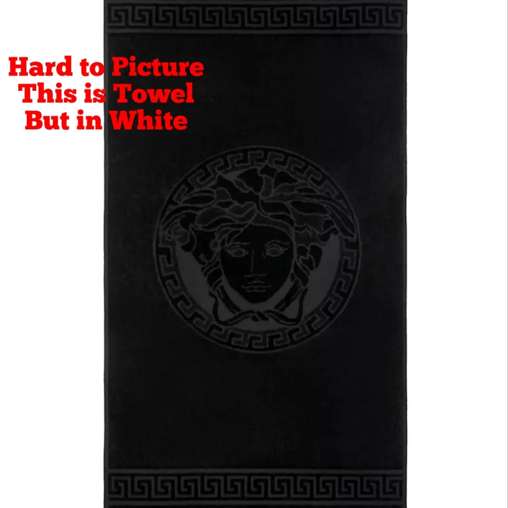 BRAND NEW Versace Home Medusa & Greek Key Hand Towel - Picture 4 of 8
